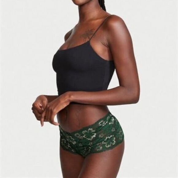 Victoria’s Secret Body by Victoria Envious Green Lace Short Panty Size XXL - Picture 3 of 8